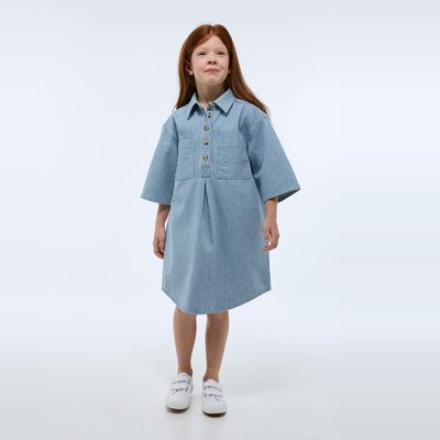 Robe col chemise en coton MONOPRIX