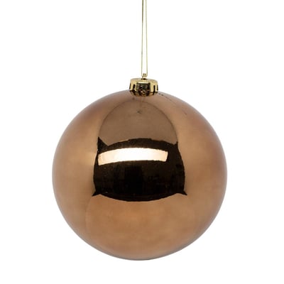 Boule de Noël maxi 150mm bronzé ATMOSPHERA