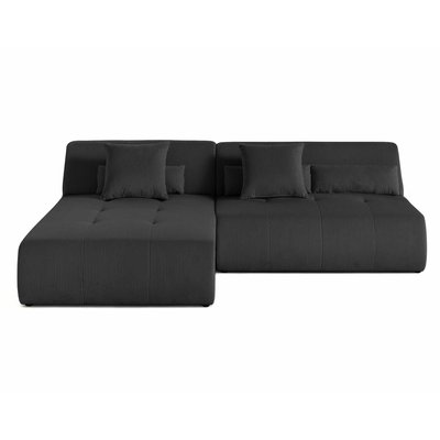 Canapé d'Angle réversible en Velours côtelé 4 places - ONYX LISA DESIGN