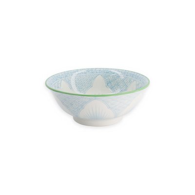 Bol Lily Flower Mixed Bowls Ramen Porcelaine Ø20,5 Cm 1,2 L Bleu Clair TOKYO DESIGN STUDIO