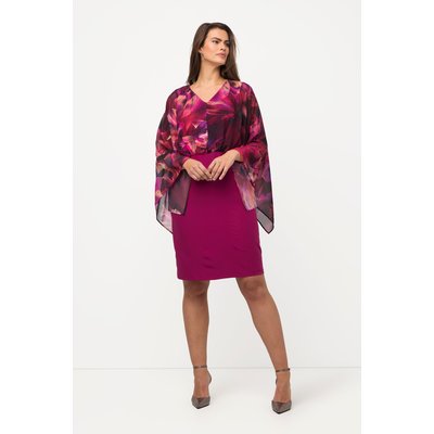 Robe, fleurs, manches en mousseline ULLA POPKEN