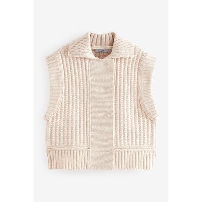 Veste sans manches boutonnée en maille NEXT