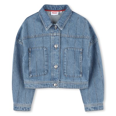Veste en jean à rayures HUGO KIDSWEAR