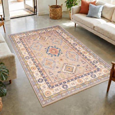 Tapis d'orient au motif géométrique, noué à la main, KAZAK CO 53 UN AMOUR DE TAPIS