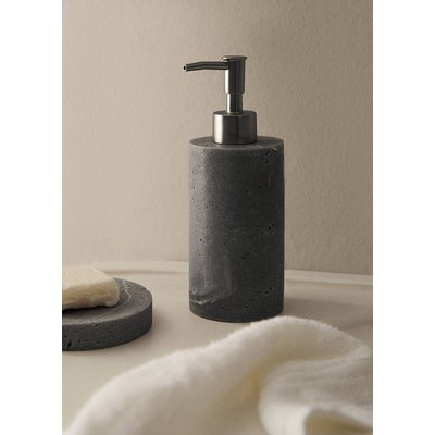 Distributeur de savon en résine effet travertin MANGO HOME