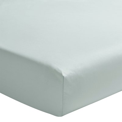Drap housse uni en percale de coton, bonnet de 30cm, PREMIÈRE ESSIX
