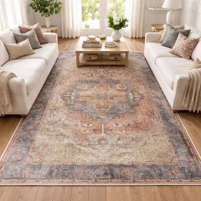 Tapis d'orient kilim motif oriental, LYN11 VINTAGE C, tissée et chaleureuse UN AMOUR DE TAPIS