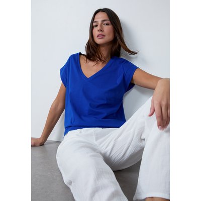 T-shirt col V 100% coton biologique T JOSS V ETAM