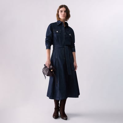 Robe chemisier longue en denim LIU JO