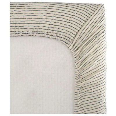 Drap housse bébé rayures DOMIVA