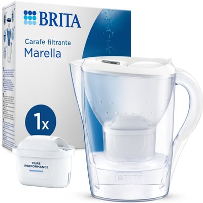 Carafe filtrante Marella blanc + 1 cartouche Maxtra Pro BRITA