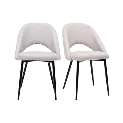 Chaises vintage pieds en métal noir (lot de 2) COSETTE MILIBOO