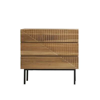 Commode en bois de teck 95 cm 3 tiroirs  PORTLAND BERAH GETAH