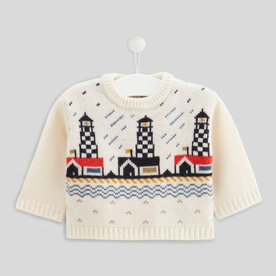 Pull manches longues en jacquard BOUT'CHOU