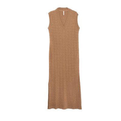 Robe longue tricot torsadé fil textile ICODE