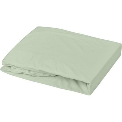 Lot 1 alèse + 1 drap housse 70x140 cm Vert de gris DOMIVA
