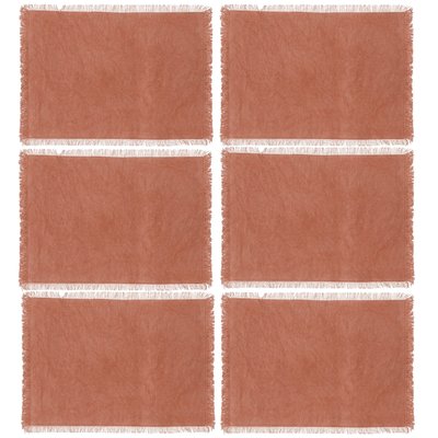 Lot de 6 Sets de table Maha en coton TOILINUX
