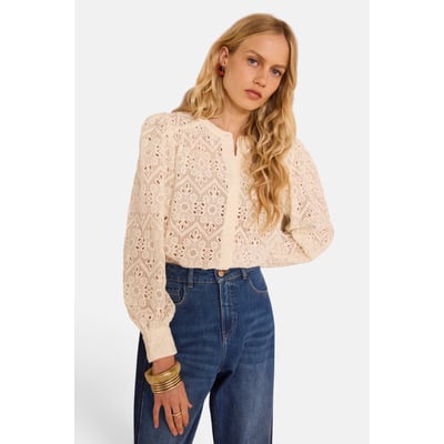 Blouse brodée à manches longues CAMOMILLE Maison 123