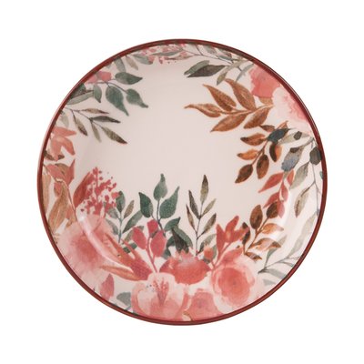 Assiette creuse   19 cm (lot de 6)-PINK FLOR TABLE PASSION