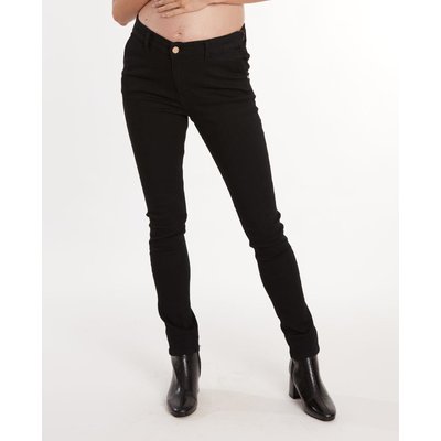 Jean slim noir avec fermeture en bas La Redoute