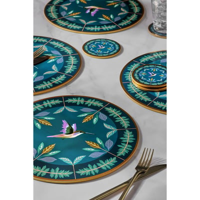 Sets et sous-verres à motif colibri, lot de 4 NEXT