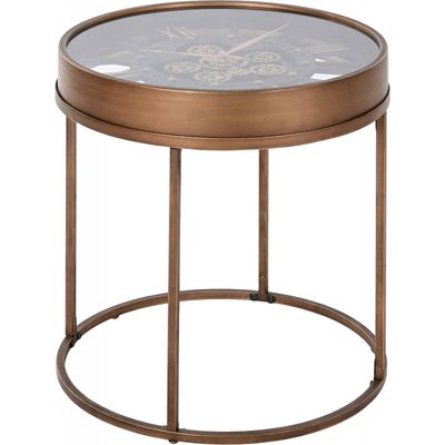 Table d'appoint en métal, plateau en verre RECOLLECTION