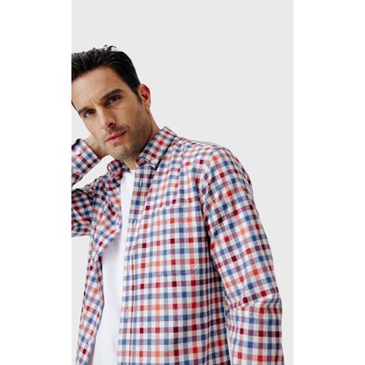 Chemise Regular fit sport en coton gratté ACROSS