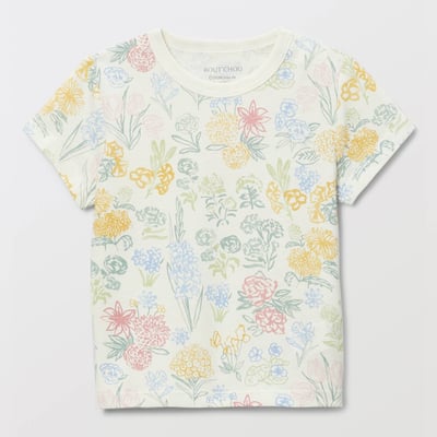 T-shirt manches courtes imprimé en coton BIO GOTS BOUT'CHOU