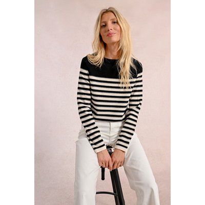 Pull en maille manches longues, marinière MOLLY BRACKEN