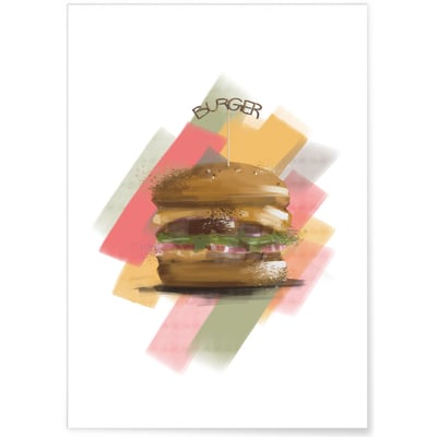 Affiche Burger 2 L'AFFICHERIE