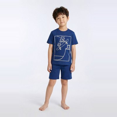 Lot de 2 pyjamas shorts imprimé en jersey coton BIO GOTS MONOPRIX