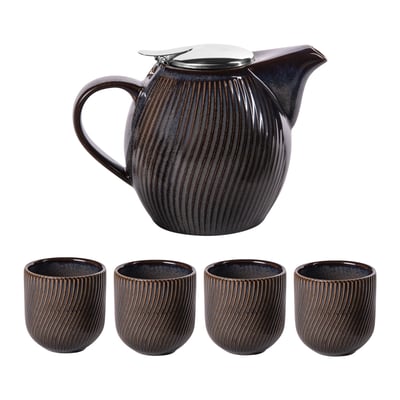 Coffret théière Mao  0,9L et 4 gobelets TABLE PASSION