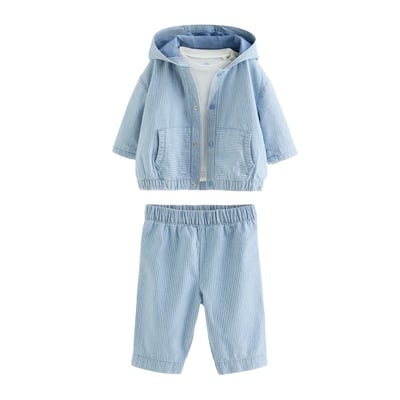 Veste-chemise, haut et pantalon bébé, 3 pcs NEXT