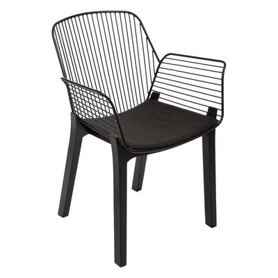 Fauteuil design bois et métal Alby ATMOSPHERA