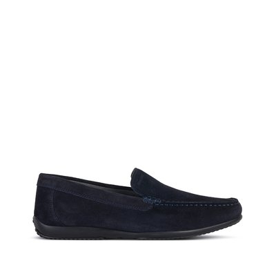 Men s Loafers Moccasins Leather Suede GEOX La Redoute