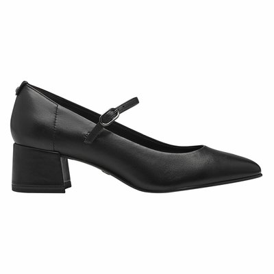 Leren schoenen met brede hak TAMARIS