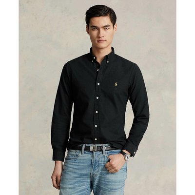 Chemise slim oxford unie logo brodé POLO RALPH LAUREN