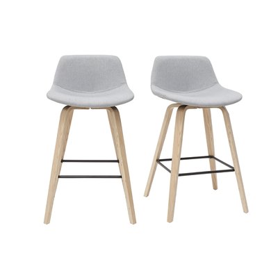 Tabourets de bar scandinaves H65 cm (lot de 2) NONIE MILIBOO