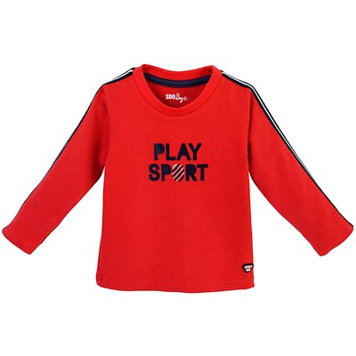 Sweat rouge garcon 2/8 ans SUCRE D'ORGE