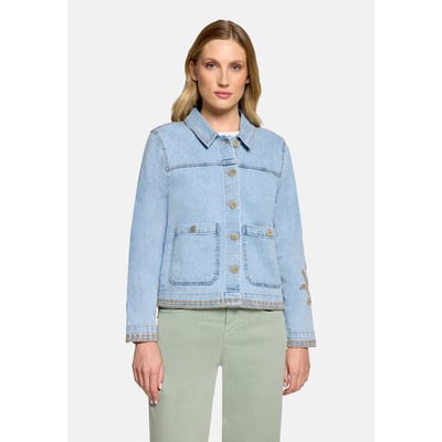 Veste en jean à broderies CARTOON