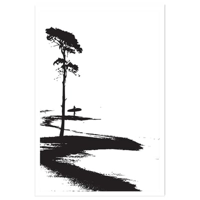 Poster surfing les landes HEXOA
