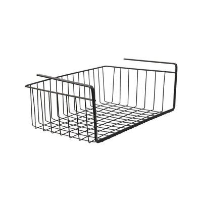 Panier suspendu en métal filaire noir Longueur 40cm CMP