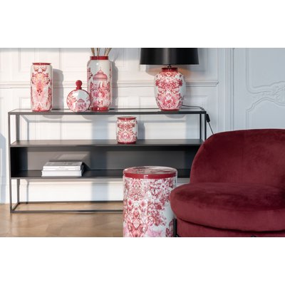 Console avec niche en métal noir et verre L140 - LUCE HELLIN, DEPUIS 1862