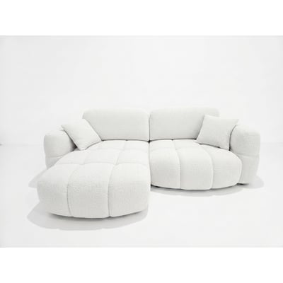 Canapé d'angle convertible 2,5 places en tissu, MADISON BOBOCHIC