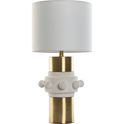 Lampe de table élégante blanche et dorée style contemporain RECOLLECTION