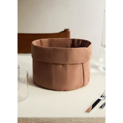 Corbeille à pain 100 % lin MANGO HOME