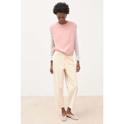 Pantalon taille haute velours resserré BONOBO