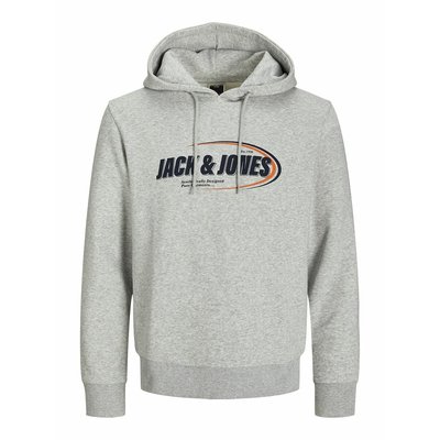 Sudadera recta con capucha y logotipo JACK & JONES