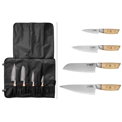 Trousse 4 couteaux de cuisine Pakka San Mai FUKITO