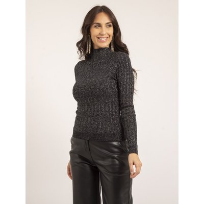 Pull Fin Col Montant Paillettes Kabiana DONA LISA